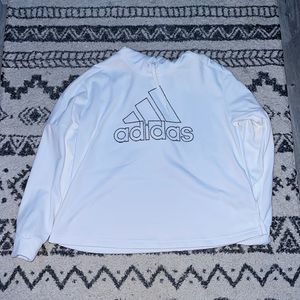 White Adidas Climate Hoodie
